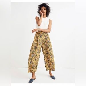 Madewell x Karen Walker Silk Floral Potter Pants